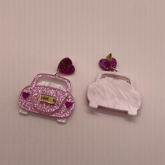 ❤️ FREE Car Love Valentines Day Holiday Trendy Chic Classy Artsy Hip Earrings - Picture 2 of 5